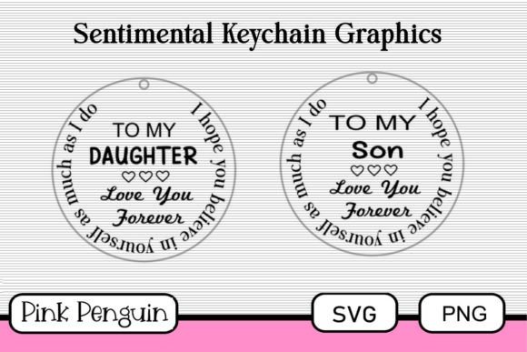 Download Sentimental Child Keychain Graphic SVG - Sentimental Collection