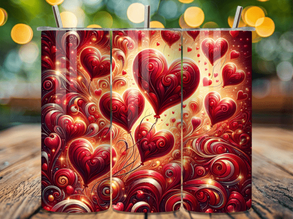 Download Love Balloons Shiny Heart Bubble Tumbler - Shiny heart Collection