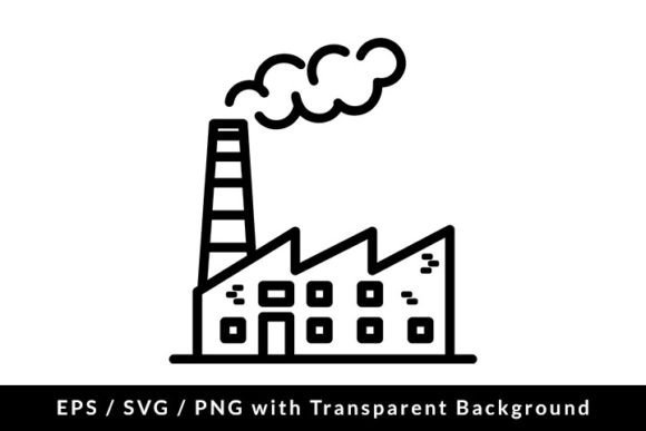 Download Industrial Building Factory Icon SVG EPS - Industrial building Collection