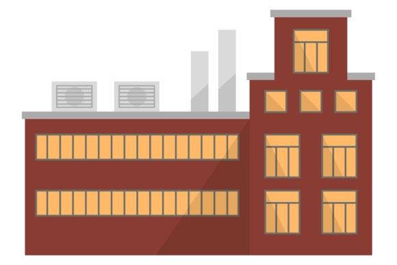 Download Factory Icon. Industrial Building Archit - Industrial building Collection